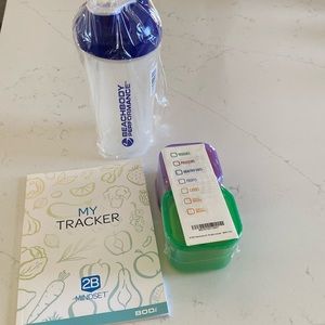 Beachbody Bodi 2B mindset journal, cup and shaker cup